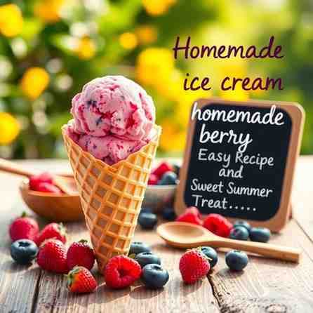 Homemade Berry Ice Cream - Easy Recipe & Sweet Summer Treat